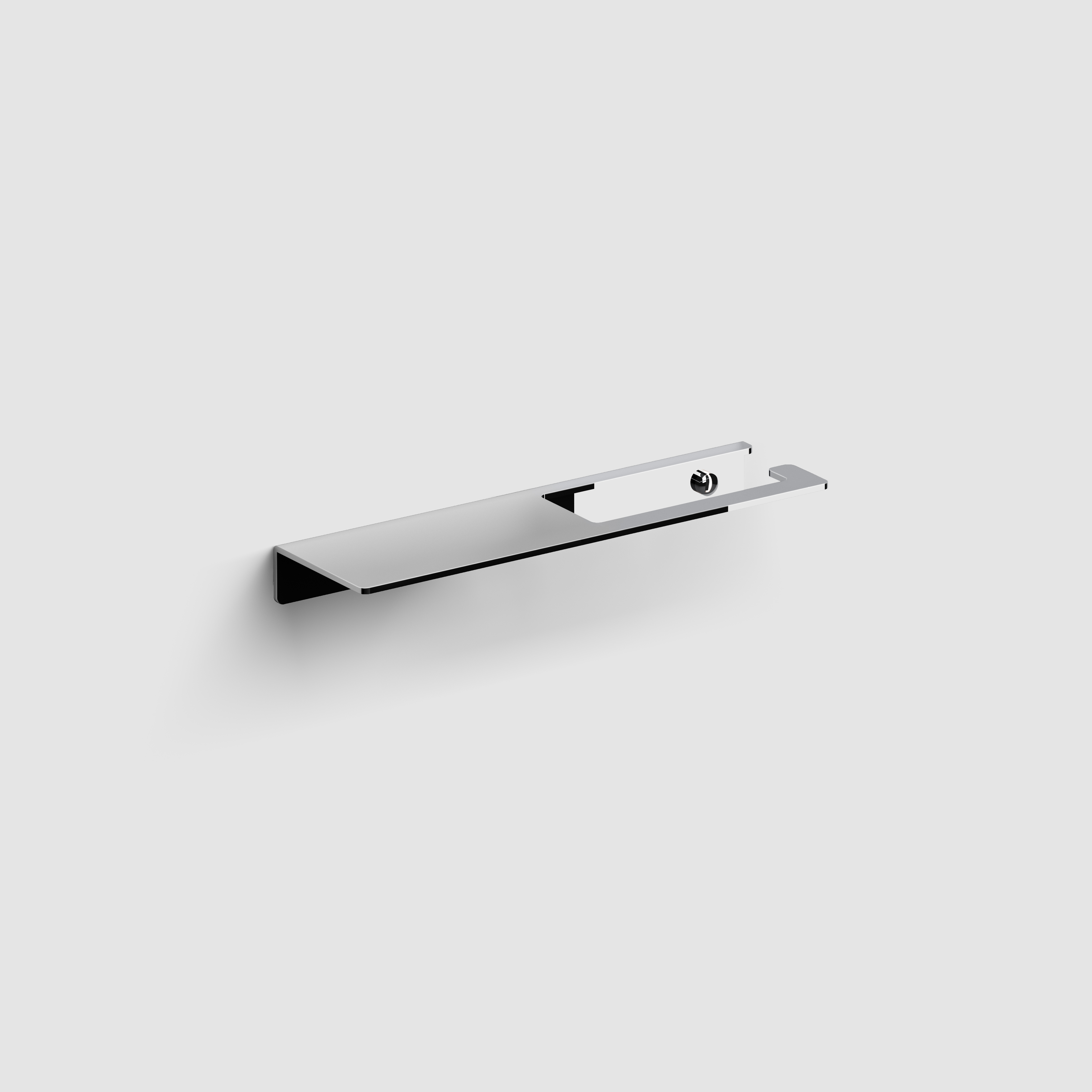 Clou Fold toiletrolhouder met planchet, chroom CL/09.04028.29